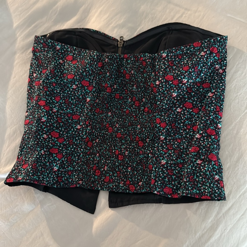 Silence + Noise Floral Print Corset Top - Picture 2 of 4